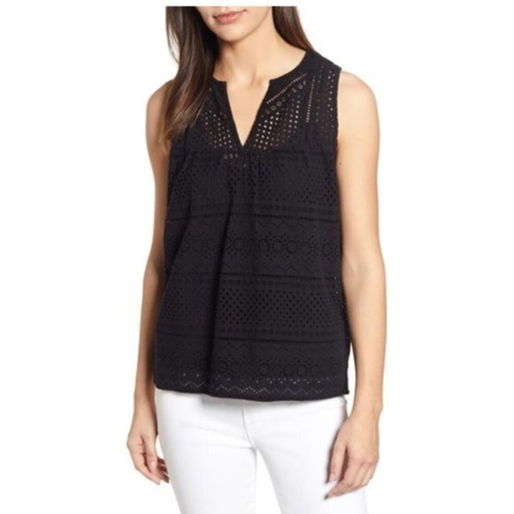 Lucky Brand Eyelet Tank Top. XS